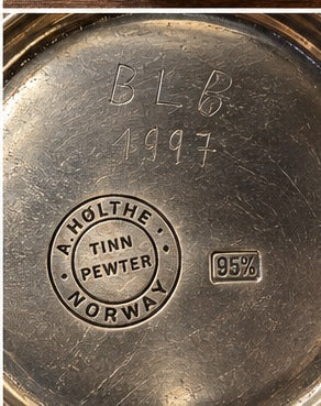 A. Hølthe tinnskrin med lokk – bilde 4